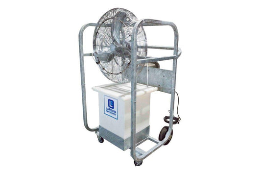 Larson Explosion Proof Portacool Portable Evaporative Cooler - Galvanized  - 30" OD - 8723 CFM - 220V 50 Hz - 50 Gallon - PuriLite