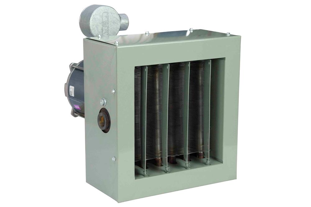 Explosion Proof Horizontal Fan Forced Steam Heater - 120V - 1/60 HP - Steel - (2) 3/4" NPT Hubs - PuriLite
