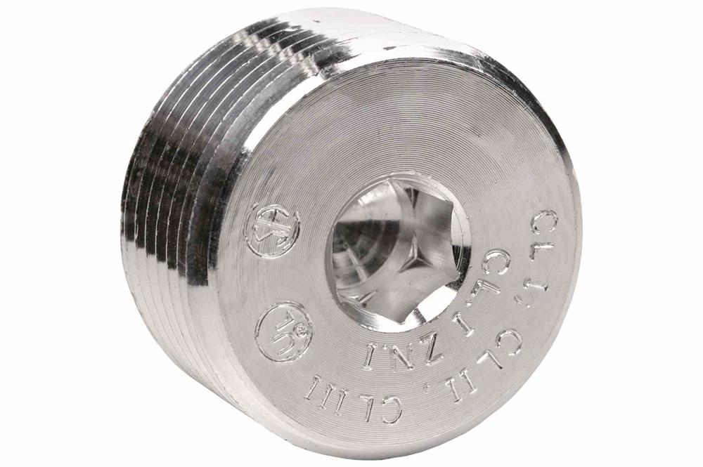 1/2'' NPT Threaded Recessed Aluminum Conduit Plug for Explosion Proof Junction Boxes - PuriLite