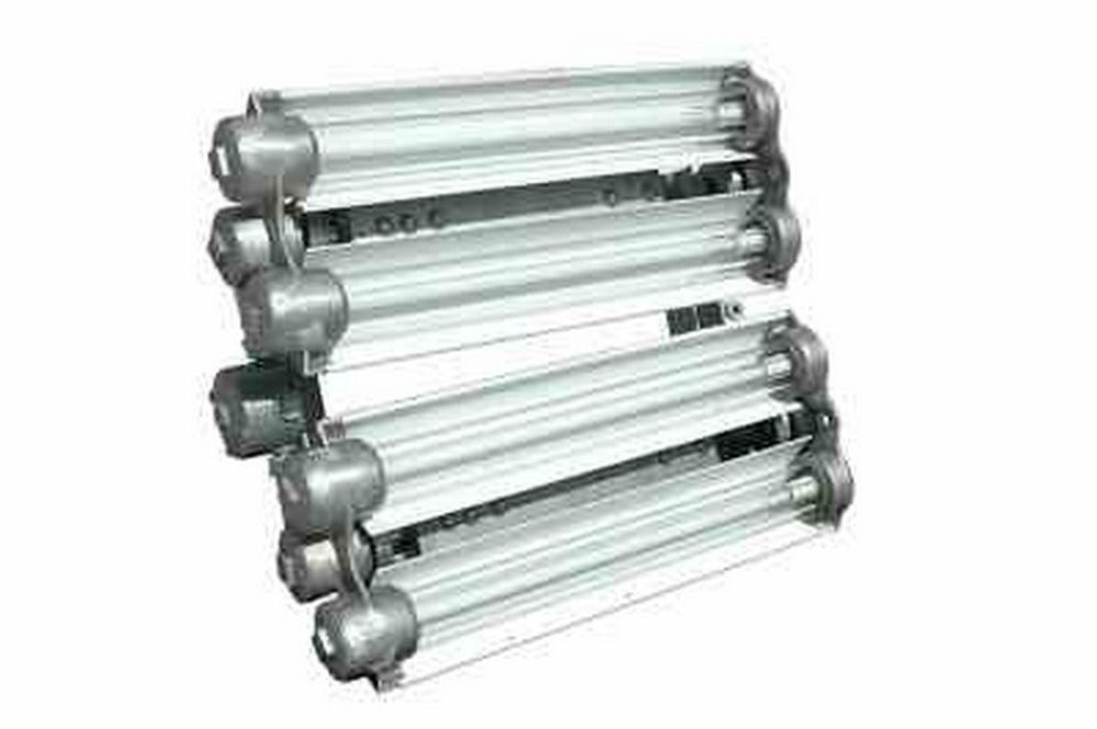 Explosion Proof Fluorescent Light for Paint Booths, Oil Rigs, Boats -2 Foot-8 Lamp-T5HO Bulbs - PuriLite
