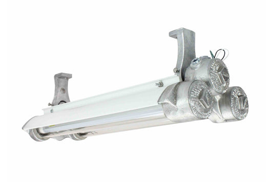Larson Explosion Proof Paint Spray Booth LED Lighting - 2 Foot, 2 Lamp Fixture - Class 1, Div. 1 - PuriLite