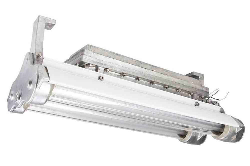 Explosion Proof Fluorescent Lights for Paint Booths, Oil Rigs, Boats -2 foot - 2 lamp -Multi-voltage - PuriLite