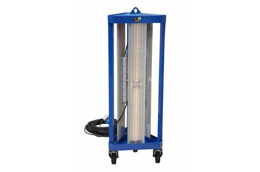 4ft Explosion Proof Portable LED Flood Light System - Tank Cleaning & MRO - C1D1 - Wheeled Base - PuriLite