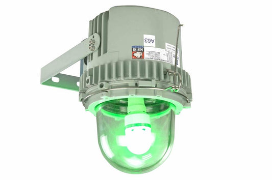 10W Hazardous Location LED Aviation Obstruction Light - 230V, 50/60 Hz - Green, L810 - Surface Mount - ATEX/IECEx - PuriLite