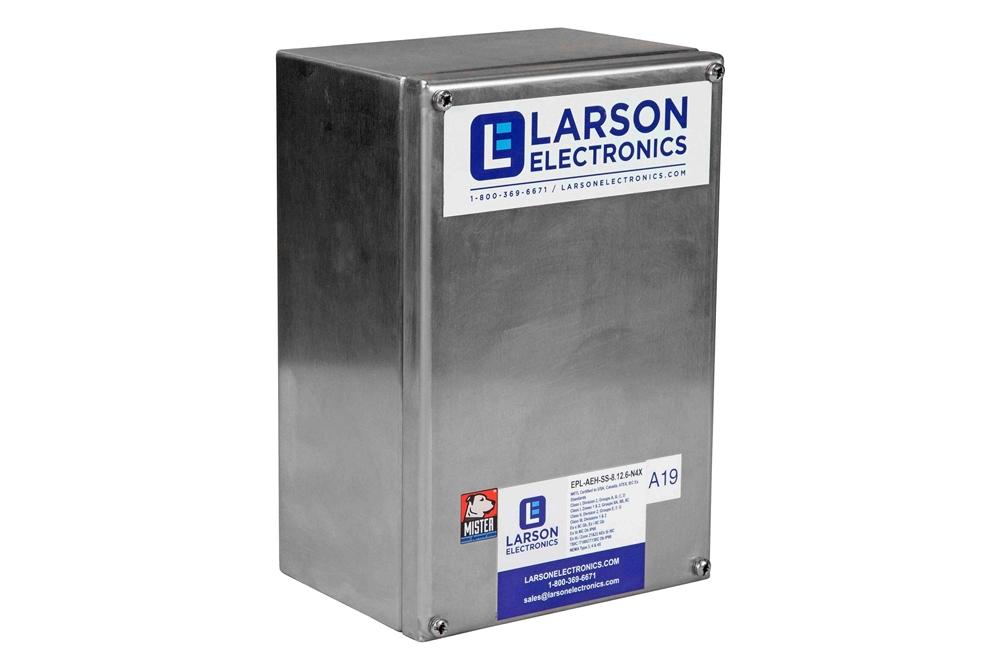 Stainless Steel Hazardous Location Junction Box - C1D2 - Flanged Backplate Mount - Type 4X - (6) Total Hubs - PuriLite