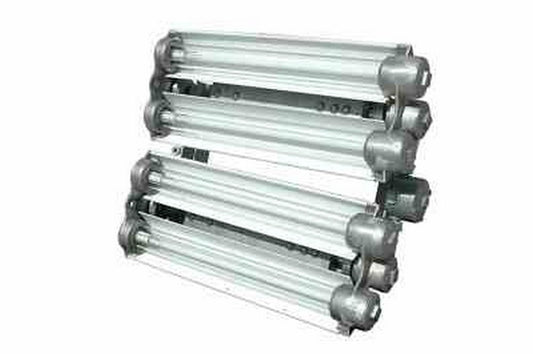 Larson Explosion Proof Fluorescent Lights w/ Emergency Battery Backup - 2 foot 4 Lamp - Multi-Volatge - PuriLite