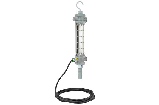 26W Explosion Proof LED Aluminum Drop Light - C1D1 - 3380 Lumens - 200' SOOW Cord w/ General Area Cord Cap - PuriLite