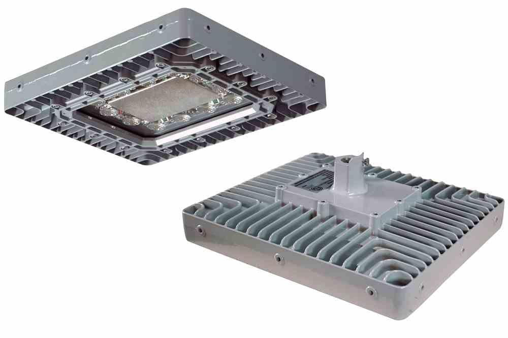 C1D1 Explosion Proof 150 Watt High Bay LED Light Fixture - Paint Spray Approved - 6' SOOW NEMA 5-15 - PuriLite
