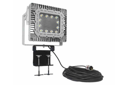 150W Marine & Outdoor LED Flood Light - Adjustable Beam Clamp - 21,000 Lumens - 20' SOOW Cord - PuriLite