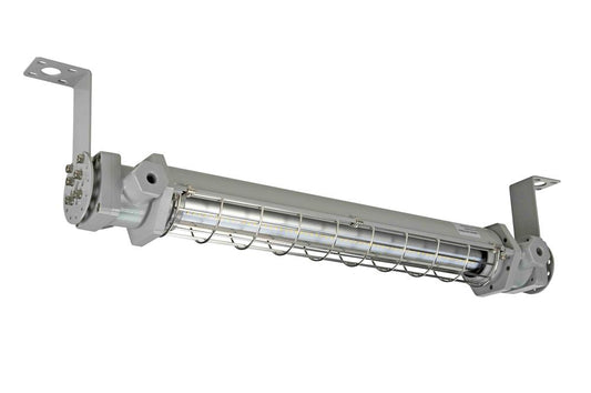 40 Watt Explosion Proof Low Profile LED Fixture - 5,400 Lumens - Class 1 & 2 Div 1 & 2 - 90Ã‚Â° Pivoting Bracket - PuriLite