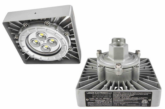 Explosion Proof 48 Watt Low Profile LED Light Fixture - 5000 Lumens - C1D1 / C2D1 - Pendant Mount - PuriLite