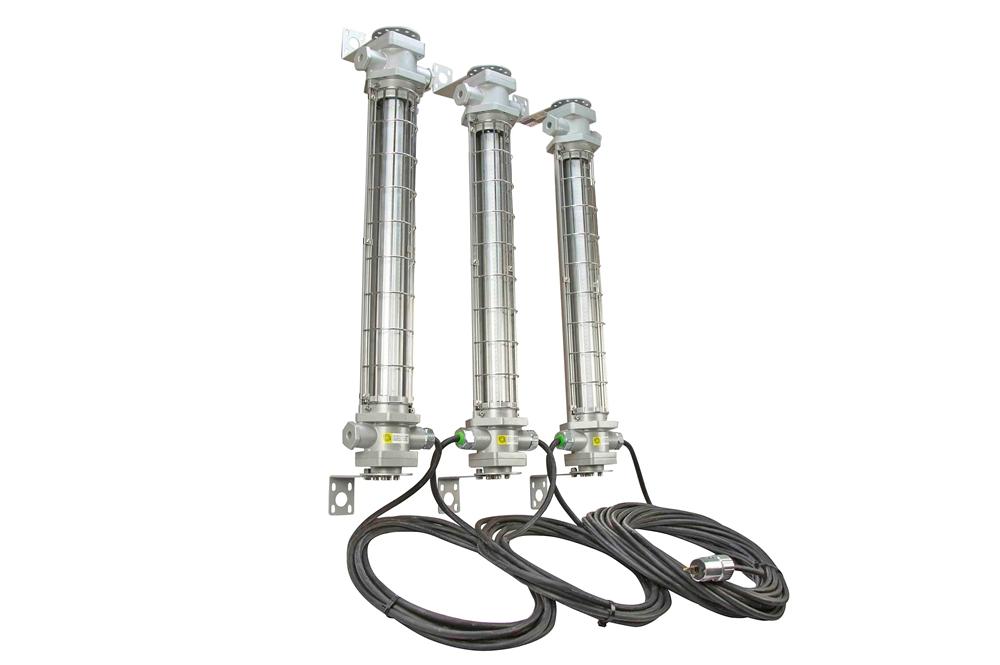Explosion Proof Low Profile LED String Lights - 3 Lights - 120/277V to 24V - 50ft Cord - 20280 Lumen - PuriLite
