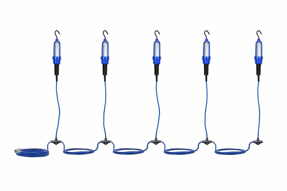 Explosion Proof LED String Lights - 120-277V AC - Frosted Lens - 360Ãƒâ€šÃ‚Â° - 50' Cord w/ EXP Cord Cap - PuriLite