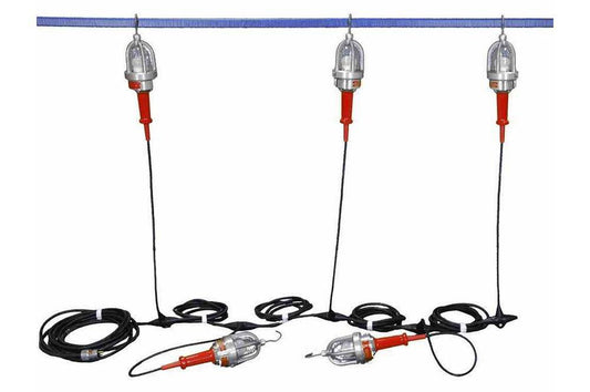 Explosion Proof String Lights - Class 1 & 2, Division 1 - 5 Drop Lights - PuriLite