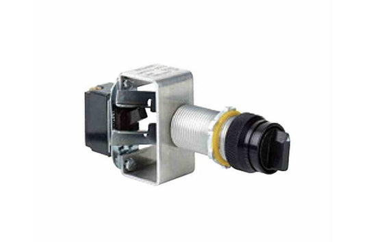 Explosion Proof Selector Switch - 600V AC - SPST Switch - Long Barrel - ON/OFF Nameplate - PuriLite
