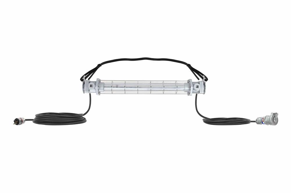 40W Explosion Proof Linear LED Light - 5400 lms - Daisy Chain - Adj Nylon Strap/Wire Guard - PuriLite