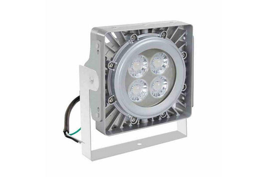 50W Explosion Proof Trunnion Mount Compact LED Flood Light - C1D2, C2D1 - Paint Spray Booth Approved - PuriLite