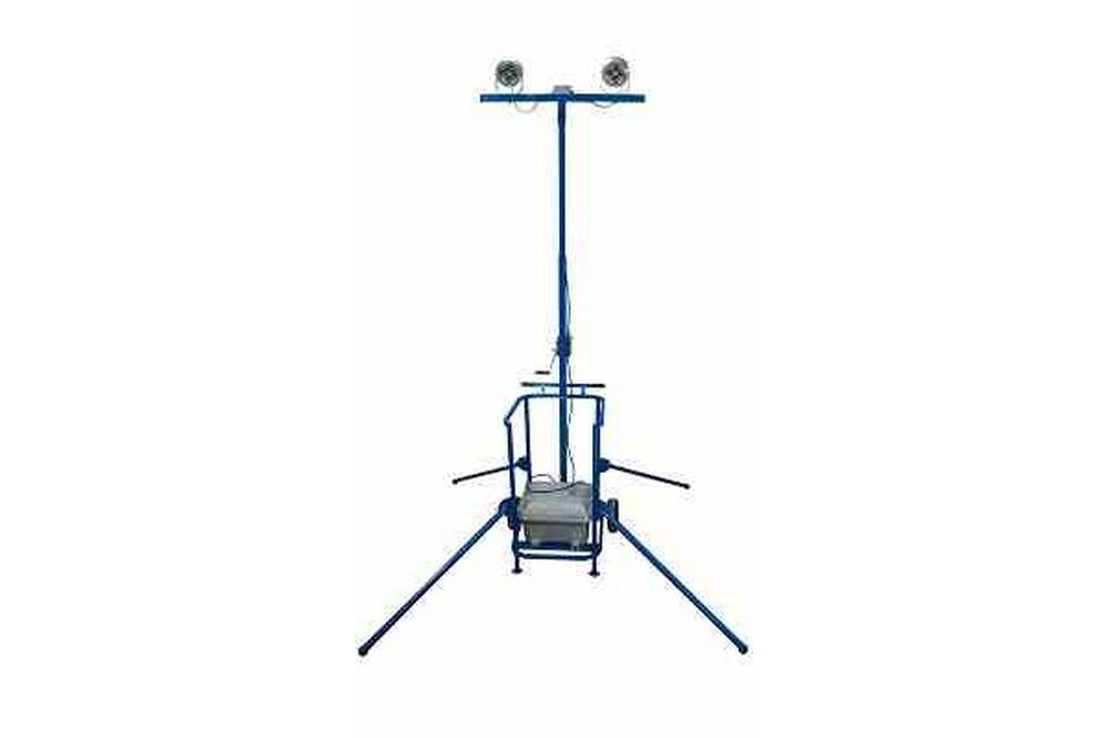 Rechargeable Explosion Proof Low Voltage Light Plant - No Flat Tires - 50' Cord - Adjustable Tower - PuriLite