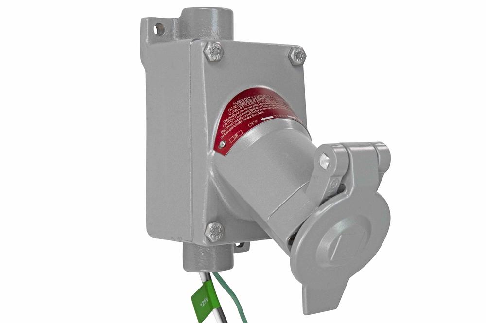 20A Explosion Proof Outlet - Class I, II, II - 2P3W - Straight Blade/Delayed Action - NEMA - PuriLite