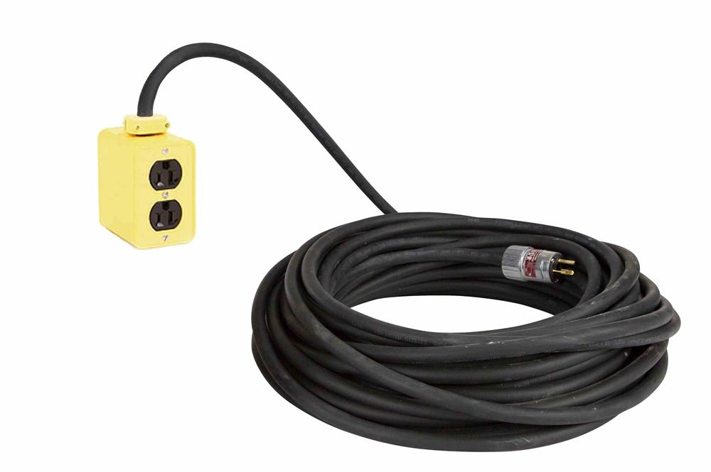 Explosion Proof Fixture/Extension Cord Plug - 15 Amp Rated - 50' 12/3 SOOW - Hot Work Permit - (2) General Area 5-15R Duplex Receptacles - PuriLite