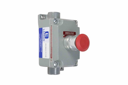 20A Explosion Proof Mushroom Push Button Switch - Class I/ II, Division 1 & 2 - 120V AC - 2P - PuriLite
