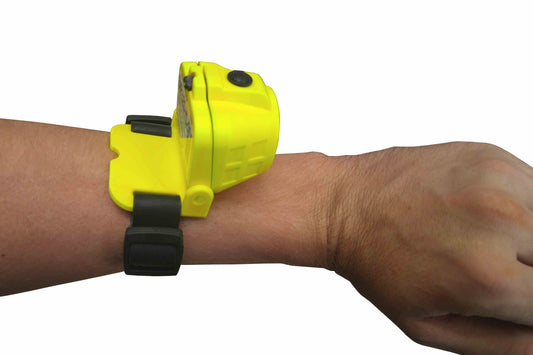 Larson Explosion Proof LED Blast Light - Class I Division 1 Wrist Light - High/Low Beams - Arm Strap - PuriLite