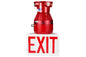 10W Red Explosion Proof LED Exit Sign - 1050 Lumens - C1D1&2 - 120-277V AC - Constant Operation - PuriLite