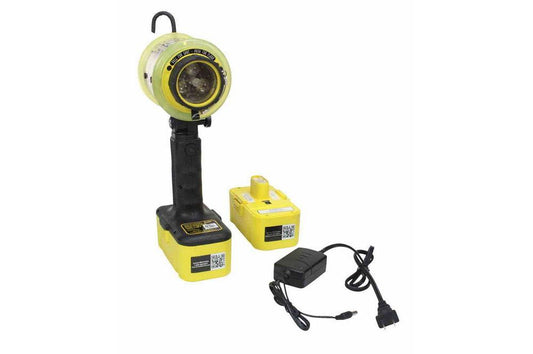 Explosion Proof Rechargeable LED Trouble Light - Class 1 Div 1 - 2 Battery Packs - Spot/Flood Combo - PuriLite