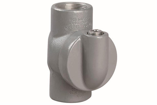 Explosion Proof Sealing Fitting - Class I, II, III - Aluminum - 3.5" NPT Hub - Gray - PuriLite