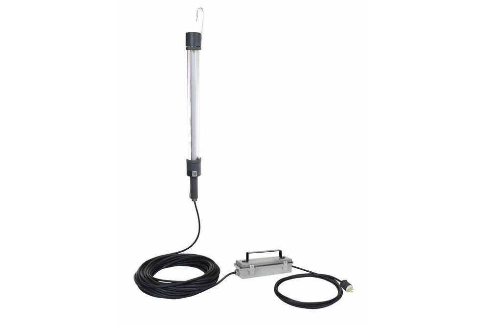 17W Fluorescent Drop Light/Task Light w/ Hooks - T8 Tube - 25' cord - 360Ãƒâ€šÃ‚Â° Visibility - PuriLite