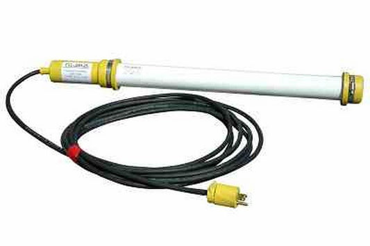 Fluorescent Drop Light/Task Light w/ Hooks - 20 Watts 3' Tube - 25' 16/3 SOOW Cord -Industrial Plug - PuriLite