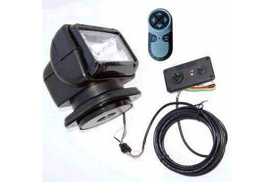 Golight Radioray Spotlight - Wired & Wireless Remotes - 700' Spot Beam - Black - 12 Volt - PuriLite