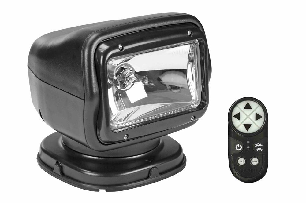 65W Golight Stryker Halogen Wireless Remote Control Spotlight w/ Handheld Remote - Permanent Mount - PuriLite