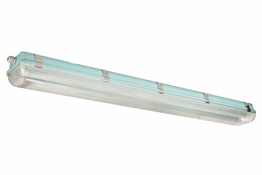 Larson 56W Vapor Proof LED 4' Light for Outdoor Applications - 125VDC - Emergency Battery Backup - Failsafe - PuriLite