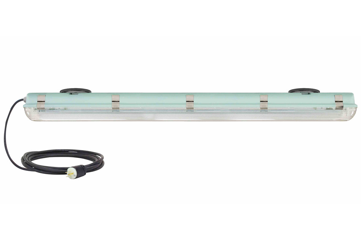 Larson 56W Vapor Proof LED Lamp - (2) 4' LED Tubes - Emergency Battery Backup - Failsafe - Magnetic Mount - PuriLite