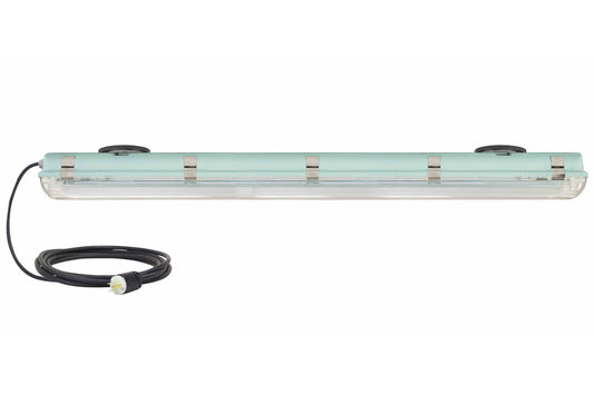 Larson 56W Vapor Proof LED Lamp - (2) 4' LED Tubes - Emergency Battery Backup - Failsafe - Magnetic Mount - PuriLite