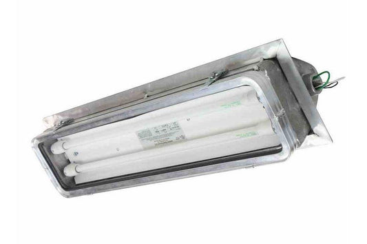 Flange Mount Hazardous Location Area Fluorescent Fixture - 2 foot, 2 lamp - Silicone Gasket - PuriLite