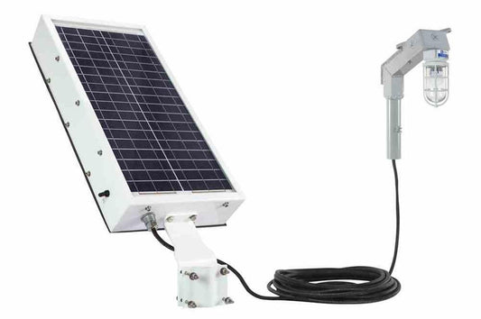Solar Power LED Hazardous Location Light - C1D2 - Stanchion Mount - 30' SEOOW Cord - PuriLite