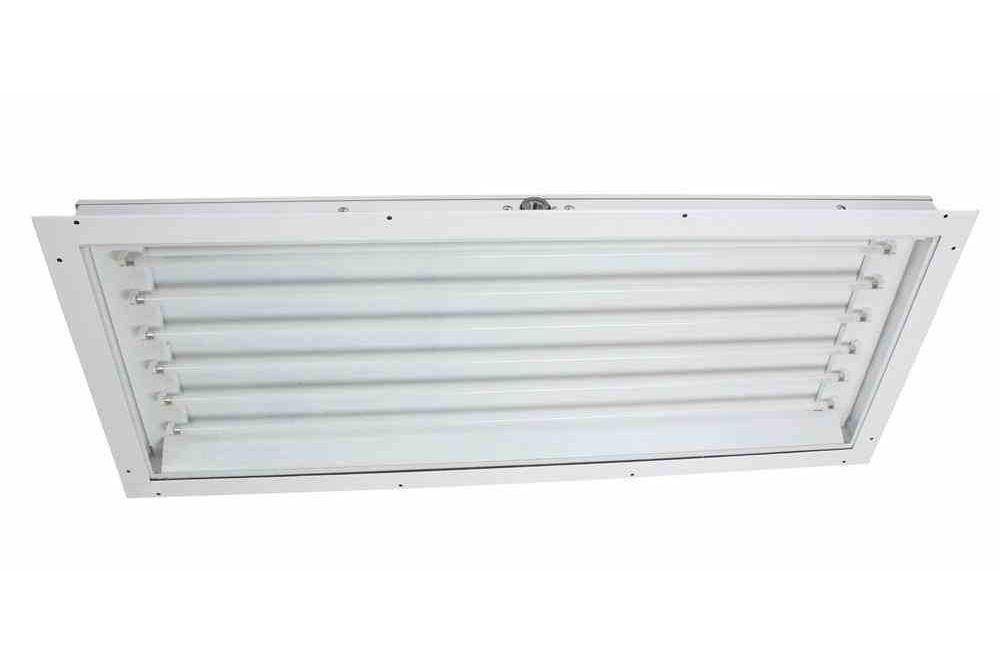 Rear Access Paint Spray Booth Lay-In Panel Light Fixture - 4ft, 4 Lamp - Class 1 Div. 2 - Explosion - PuriLite