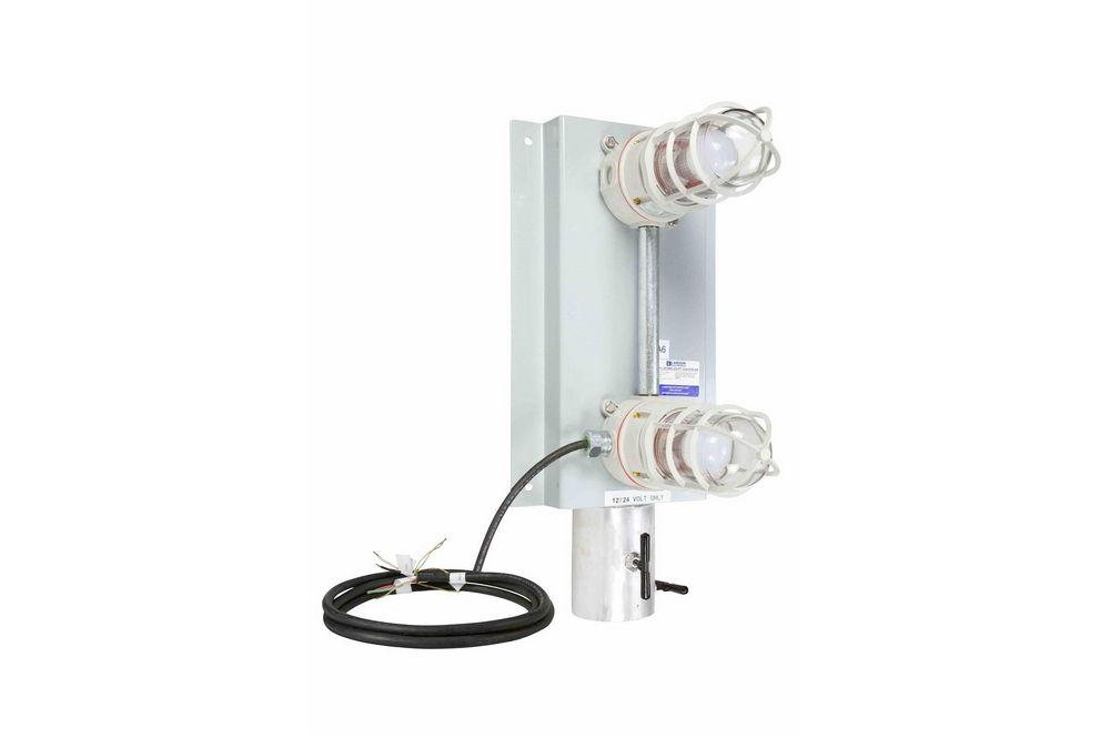 20W Explosion Proof LED Indicator Light - C1D2 - Adjustable Pole Top Slip Fit Mount - PuriLite