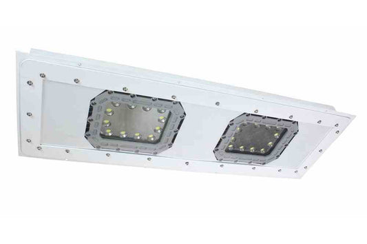 200W Low Profile Explosion Proof LED Light - 2x4 Lay-In Troffer Class 1/2 Div 1/2 Paint Spray Booth - PuriLite