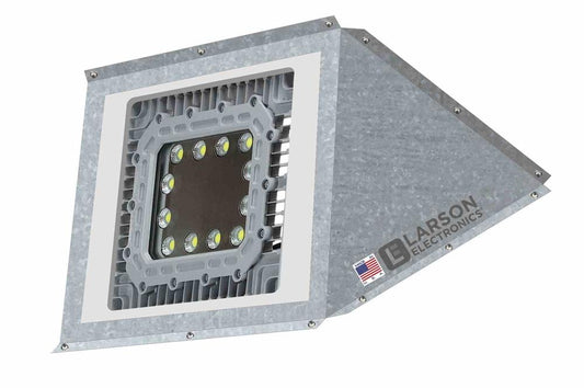 Low Profile Explosion Proof LED Light - Class I, II - Corner Mount - Paint Spray Booth Rated - PuriLite