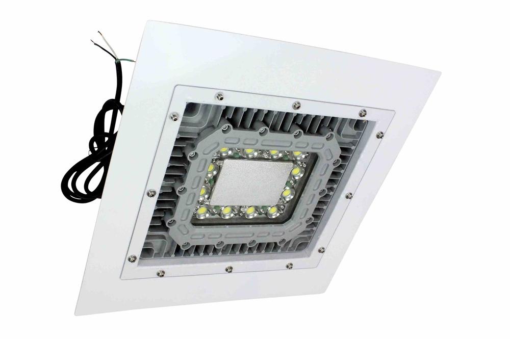 150W Explosion Proof 0-10V Dimmable LED Light - 2x2 Lay-In Troffer - C2D1&2 - Paint Spray Booth Rated - 4000K - PuriLite