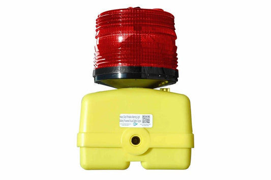 Heavy Duty Emergency Runway Light - Battery Powered - Portable Red Signal Light - 360Ã‚Â° Visibility - PuriLite