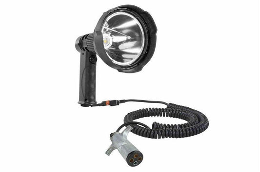 12 Million Candlepower LED Spotlight - 45W - Pistol Grip - 12-32VAC - 4000 lm- 4-Pin Trailer Plug - PuriLite