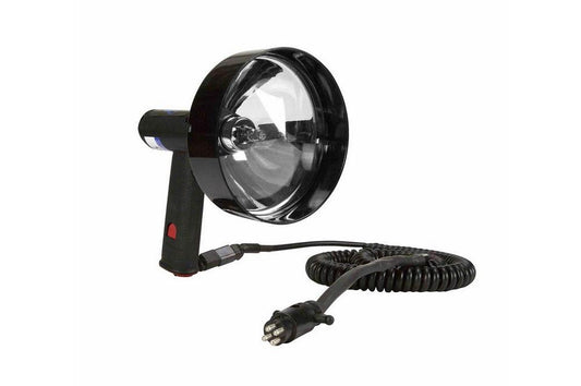 100W Handheld Halogen Spotlight - 5 Million Candlepower - Spot/Flood - 16' Cord w/ 4-Pin Marine Plug - PuriLite