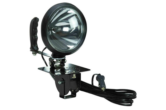 100W Sealed Beam HIR Spotlight - Adjustable Locking Base w/ Handle - 12 Mil Candlepower - 750' Beam - PuriLite
