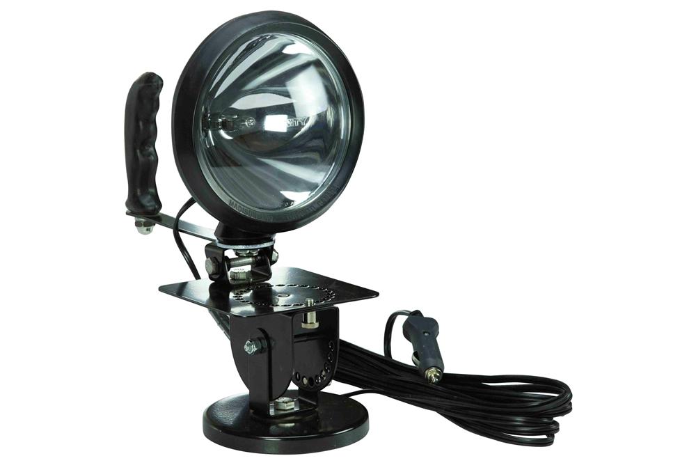 100W Sealed Beam HIR Spotlight - Adjustable Locking Magnetic Base- 12 Million Candlepower- 750' Beam - PuriLite