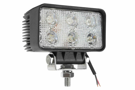 Larson 18 Watt LED Flood Light - 1400 Lumens - Six 3-Watt LEDs - 10-32 Volt DC - IP67 Waterproof - PuriLite