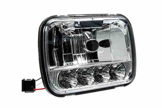 Larson 45W 5x7 External LED Headlights - Low/High Beams - 10-30V DC - Chrome Reflector - PuriLite